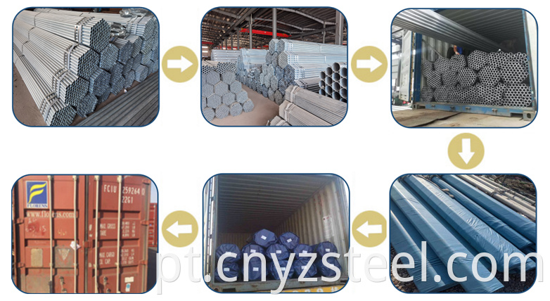 Steel pipes packing